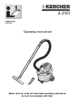 Kärcher A 2101 Operating Instructions Manual предпросмотр