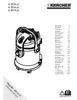 Kärcher A 2234 pt Instruction Manual предпросмотр