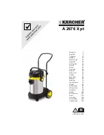 Kärcher A 2676 X pt Manual предпросмотр