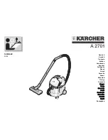 Предварительный просмотр 1 страницы Kärcher A 2701 User Manual