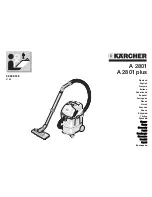 Предварительный просмотр 1 страницы Kärcher A 2801 plus Manual