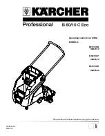 Предварительный просмотр 1 страницы Kärcher B 60/10 C Operating Instructions Manual