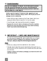 Preview for 12 page of Kärcher B102 plus User Manual