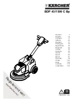 Kärcher BDP 43/1500 C Bp Operating Instructions Manual предпросмотр