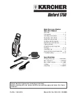 Kärcher Binford 1750 Operator'S Manual preview