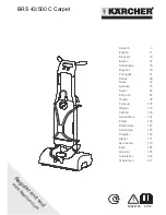 Kärcher BRS 43/500 C Carpet Instruction Manual предпросмотр