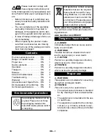 Preview for 10 page of Kärcher CV 38/2 Operating Manual