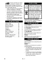 Preview for 94 page of Kärcher CV 38/2 Operating Manual