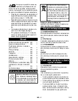 Preview for 111 page of Kärcher CV 38/2 Operating Manual