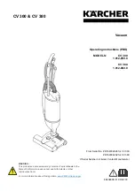 Предварительный просмотр 1 страницы Kärcher CV 380 Operating Instructions Manual