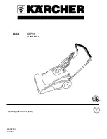 Предварительный просмотр 1 страницы Kärcher CV71/2 Operating Instructions Manual