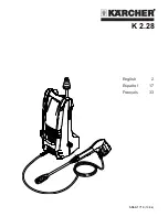 Предварительный просмотр 1 страницы Kärcher Electric Pressure Washer K 2.28 Operator'S Manual