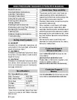 Preview for 2 page of Kärcher Electric Pressure Washer K 2.28 Operator'S Manual