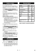 Preview for 69 page of Kärcher FP 303 Manual