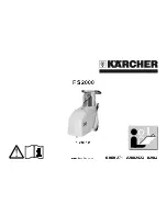 Предварительный просмотр 1 страницы Kärcher FS 2000 User Manual