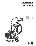 Preview for 1 page of Kärcher G 2000 MK Operator'S Manual