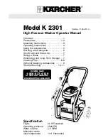 Preview for 1 page of Kärcher G 2300 LT, G 2301 LT, K 2301 Operator'S Manual