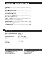 Preview for 2 page of Kärcher G 2401 OH Operator'S Manual