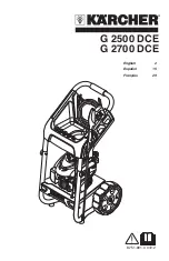 Kärcher G 2500 DCE Operator'S Manual preview