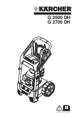 Preview for 1 page of Kärcher G 2500 DH Operator'S Manual