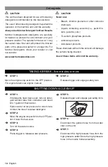 Preview for 10 page of Kärcher G 2600 FC Operator'S Manual