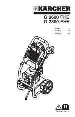 Preview for 1 page of Kärcher G 2600 FHE G Manual
