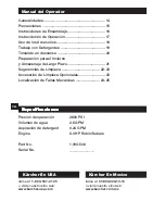 Preview for 14 page of Kärcher G 2600 OR Operator'S Manual