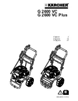 Preview for 1 page of Kärcher G 2600 VC Operator'S Manual