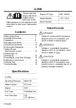 Preview for 4 page of Kärcher G 2800 Original Instructions Manual