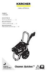 Preview for 1 page of Kärcher G 2900 E Operator'S Manual
