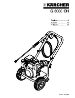 Preview for 1 page of Kärcher G 3000 OH Operator'S Manual
