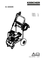 Preview for 1 page of Kärcher G 3000K Operator'S Manual
