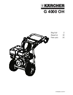 Preview for 1 page of Kärcher G 4000 OH User Manual