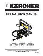 Preview for 1 page of Kärcher HD 1.8/14 Ed Operator'S Manual