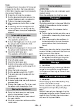 Preview for 16 page of Kärcher HD 10/15-4 Cage Food Manual