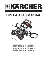 Preview for 1 page of Kärcher HD 2.0/10 Ed - 1.575-250.0 Operator'S Manual