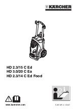 Kärcher HD 2.3/15 C Ed User Manual preview