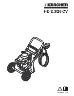 Предварительный просмотр 1 страницы Kärcher HD 2.3 CV Operator'S Manual