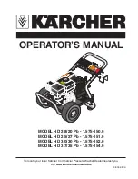 Kärcher HD 2.8/20 Pb Operator'S Manual preview