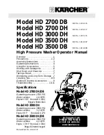 Preview for 1 page of Kärcher HD 3500 DB Operator'S Manual