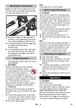 Preview for 15 page of Kärcher HD 728 B Cage Manual