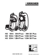 Предварительный просмотр 1 страницы Kärcher HD 994 Instruction Manual