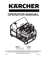 Kärcher HDS 5.6/35 De Cage Operator'S Manual preview