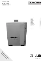 Kärcher HDS-C 7/11 Manual preview