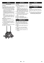 Предварительный просмотр 25 страницы Kärcher HKF 200 E Operating Instructions Manual