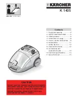 Предварительный просмотр 1 страницы Kärcher K 1405 Manual