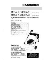 Kärcher K 1800 AB Operator'S Manual preview