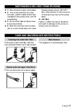 Предварительный просмотр 11 страницы Kärcher K 2.01 Manual