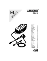 Preview for 1 page of Kärcher K 2.012 Instructions Manual