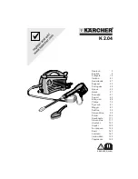 Preview for 1 page of Kärcher K 2.04 Manual